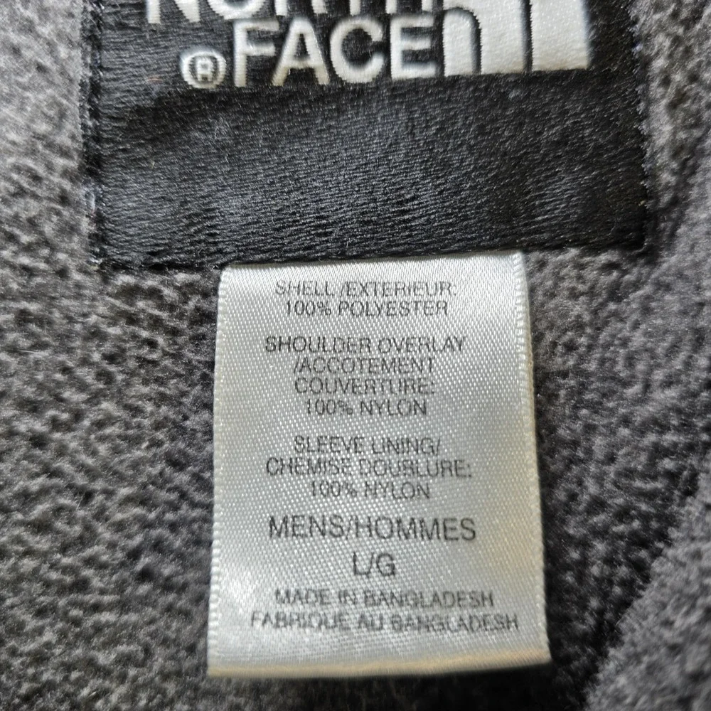 The North Face Denali Fleece Jacket Mens Large Gray Black Full Zip Gorpcore...‎